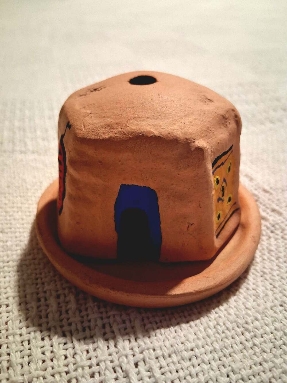 Terracotta Pueblo Incense Burner Clay Pottery Handcrafted